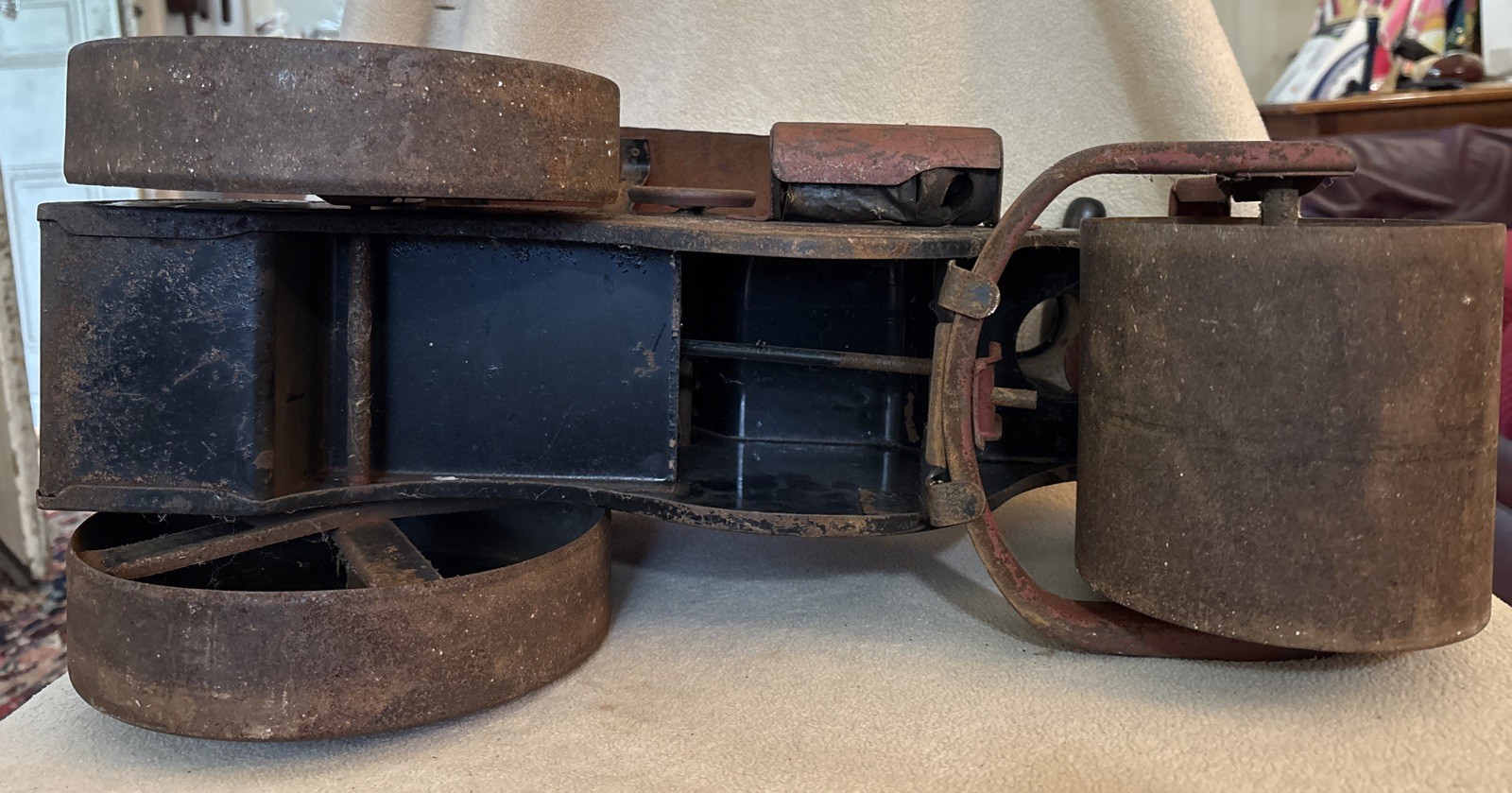 Antique Keystone Steam Roller 60 Ride On Toy Pressed Steel
