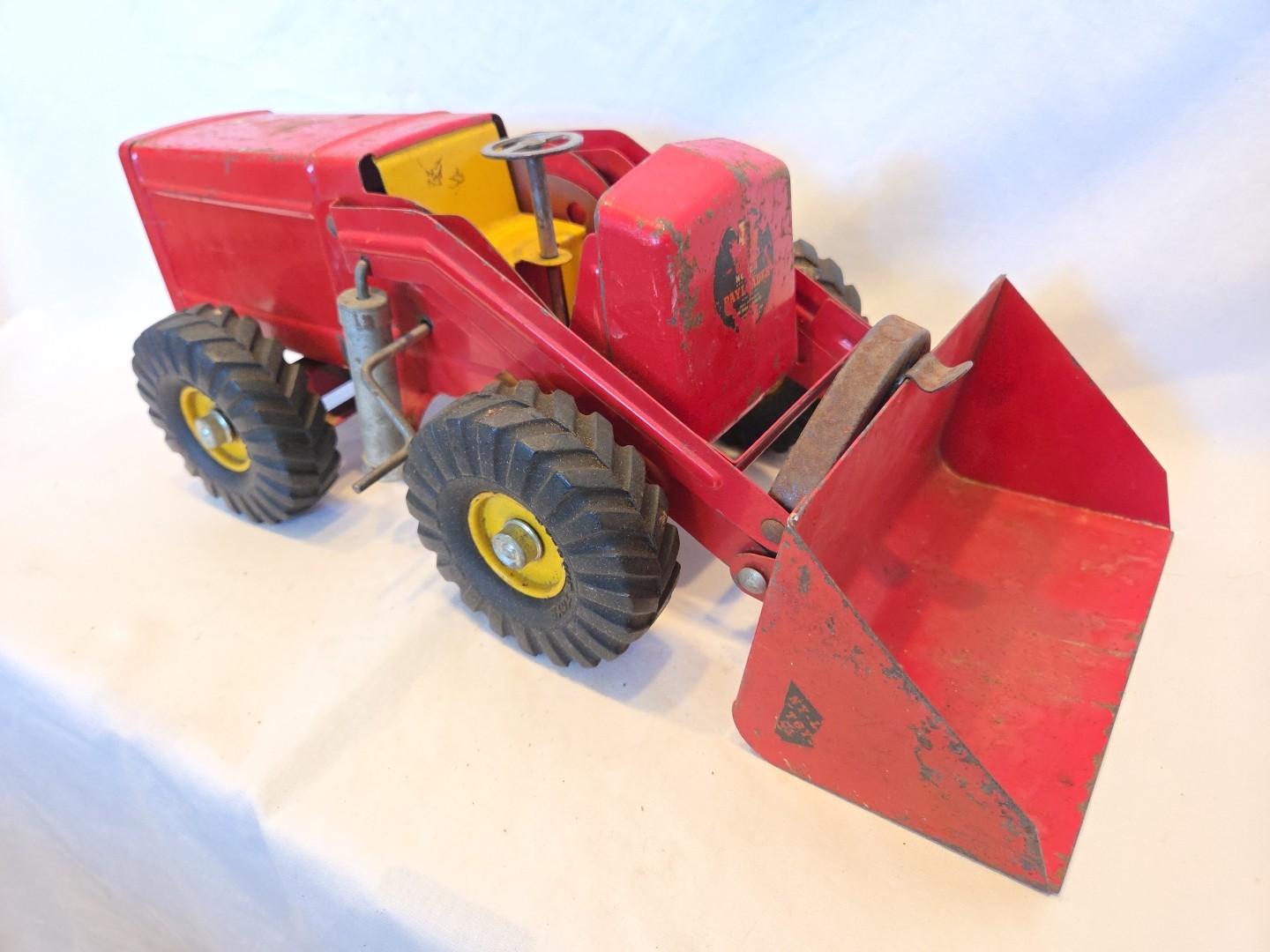 Vintage 1950’s Pressed Steel Nylint Hough Payloader Construction Toy Nice Cond.