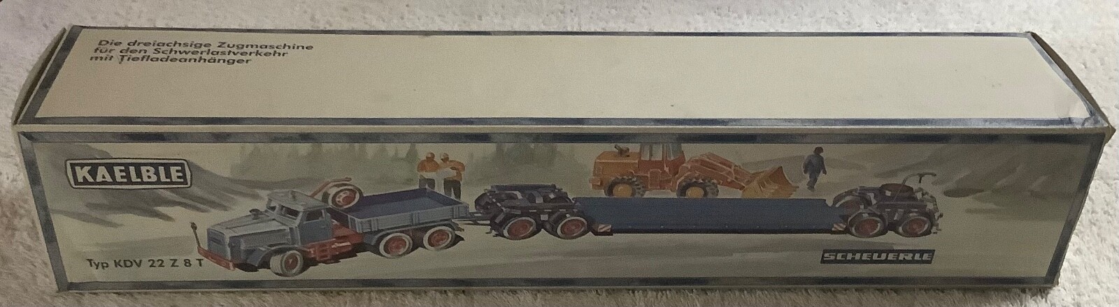 NZG #462 KAELBLE TYP 22 Z 8 T TRUCK & SCHEUERLE TRAILER 1:50 SCALE New In Box
