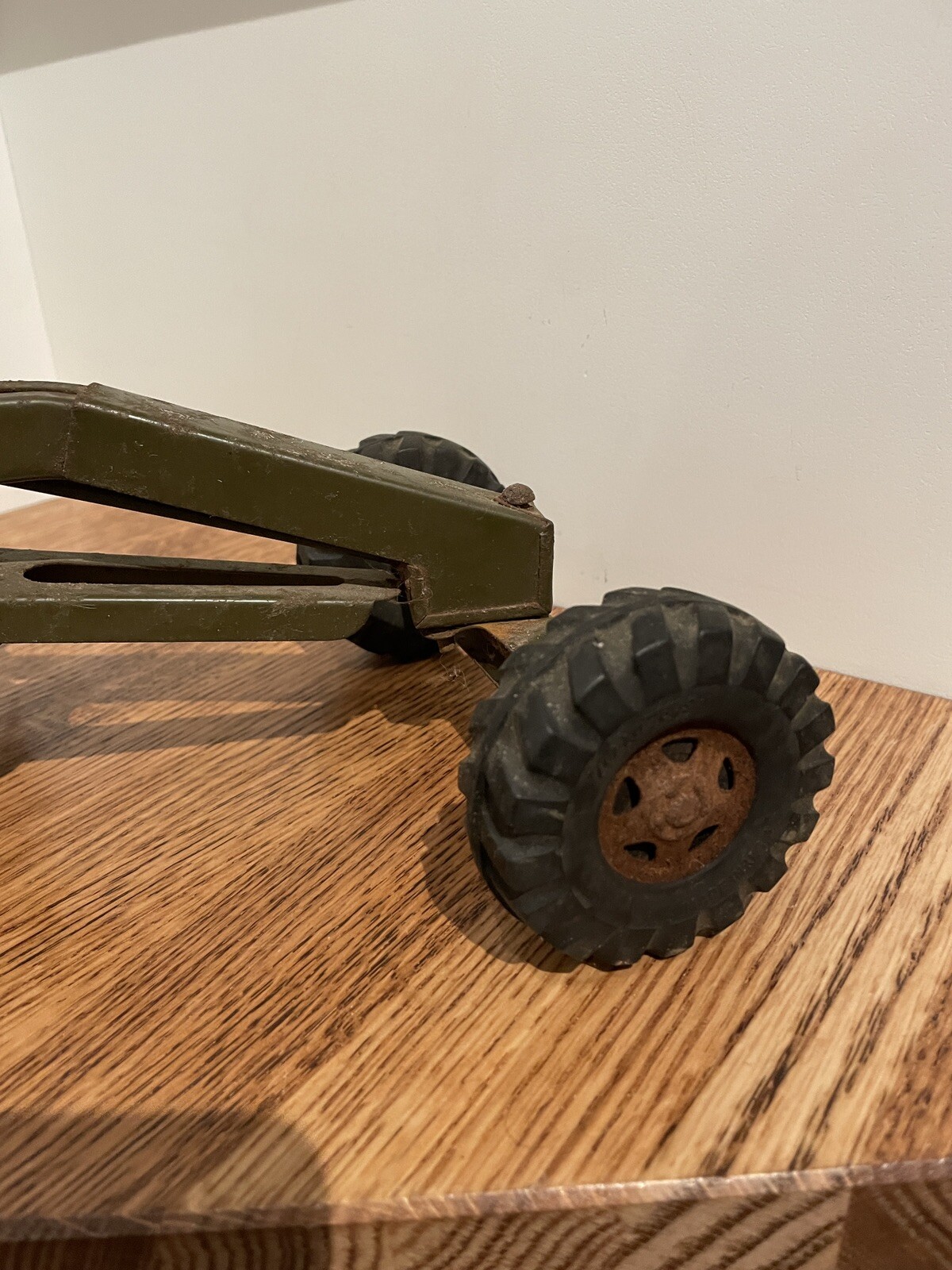Vintage Tonka GR 2-2431 Army Green Bulldozer & Toys Caterpillar Grader Truck