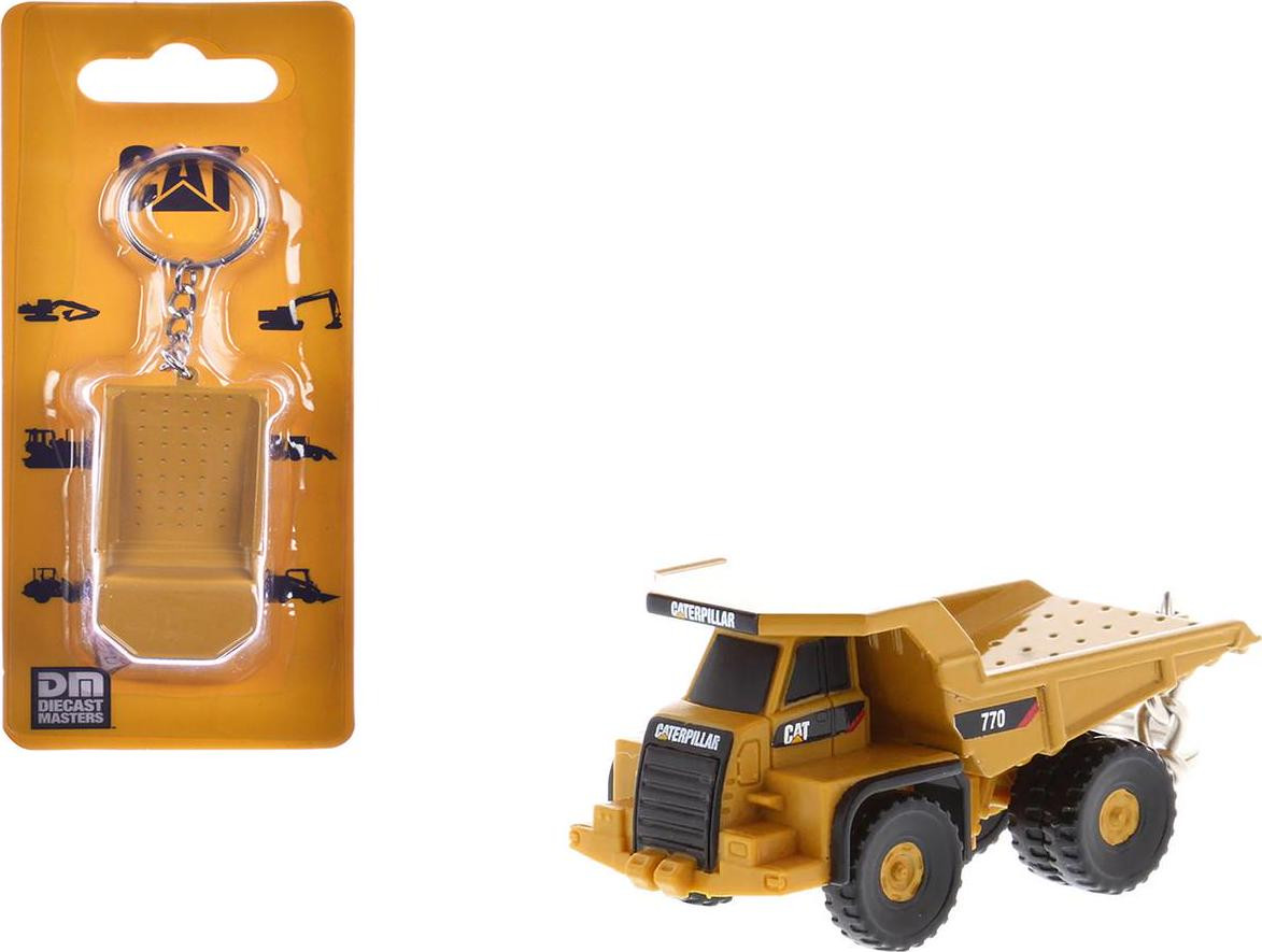 CAT Caterpillar 770 Off-Highway Truck Keychain Yellow Diecast Model by Diecast