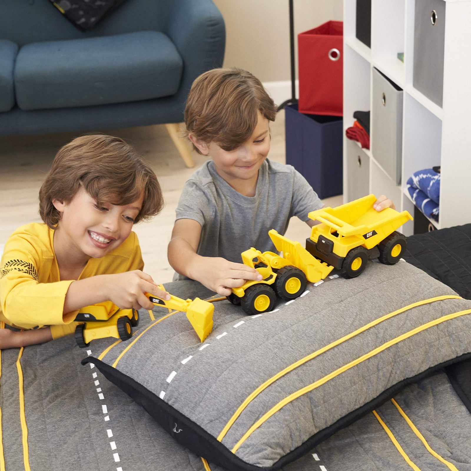 7″ Construction Toy Set – Dump Truck, Loader & Excavator Combo for Kids