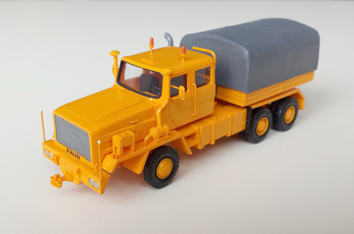 HO 1/87 Faun HZ 40.45/45W 6×6 CSSR 1979 – 1980 – Ready Made Resin Model