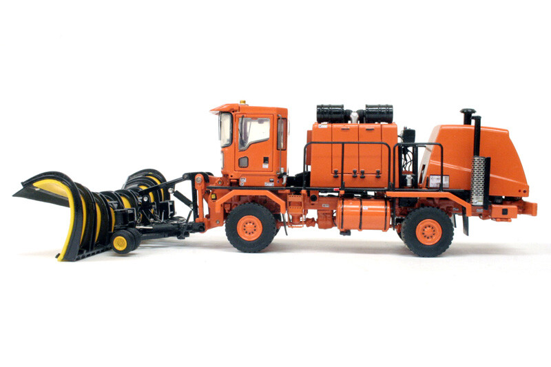 Oshkosh Truck w/ Snow Blower & Snow Plow – Orange TWH 1:50 Scale #072-01056 New