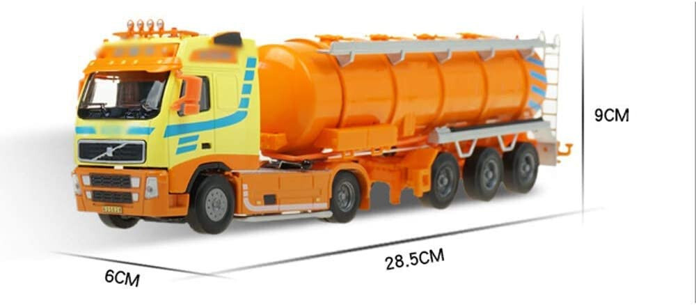 Diecast Oil Tank Truck 1:50 Scale Petroleum Transport Vehicle Model Collectible