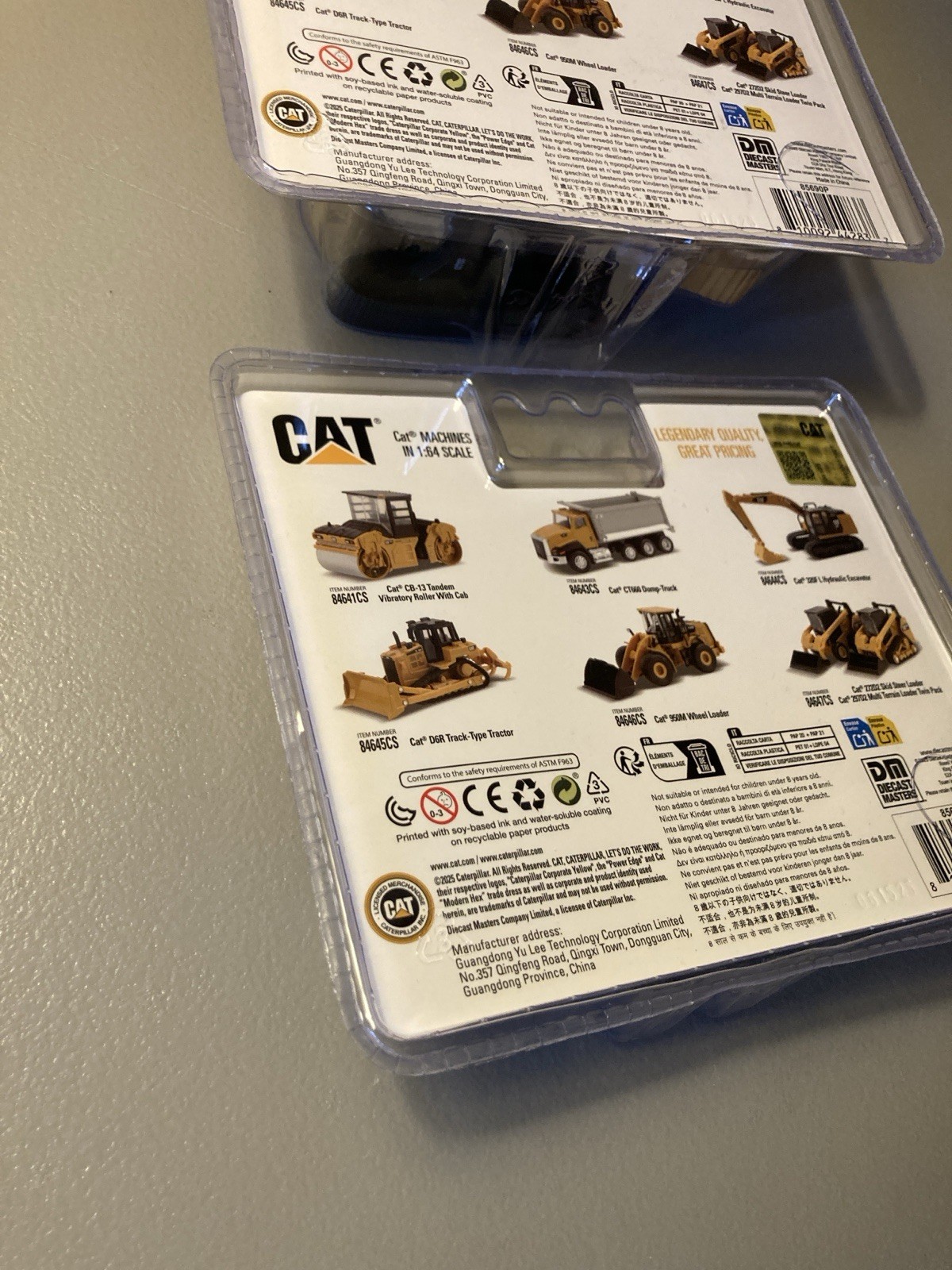 Diecast Masters 1/64 Caterpillar 272D2 Skid Steer 297D2 84647 + Excavator 84644