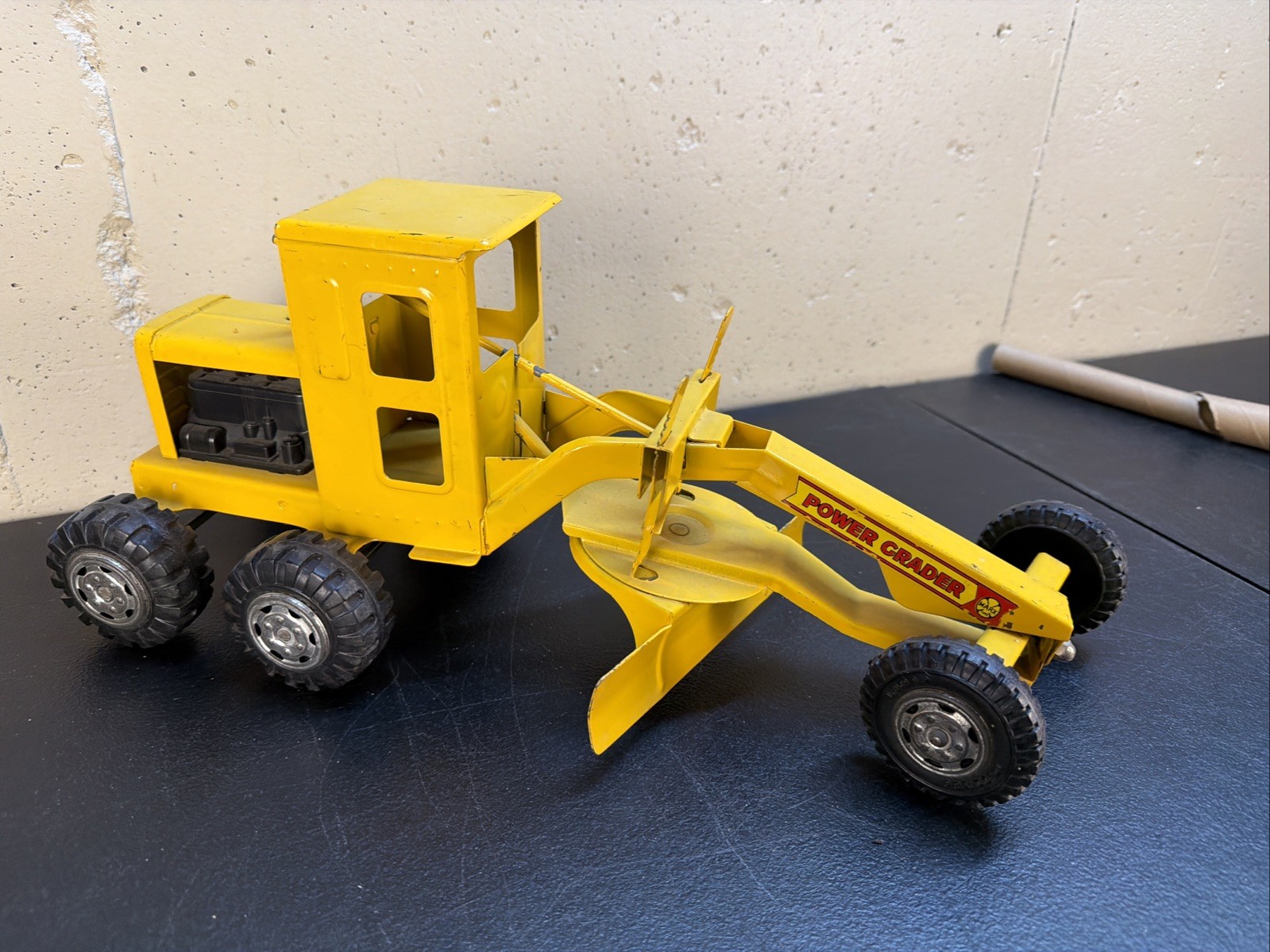 POWER GRADER – TONKA Vintage 1970’s Tonka Yellow Die Cast Metal – RARE! CLEAN