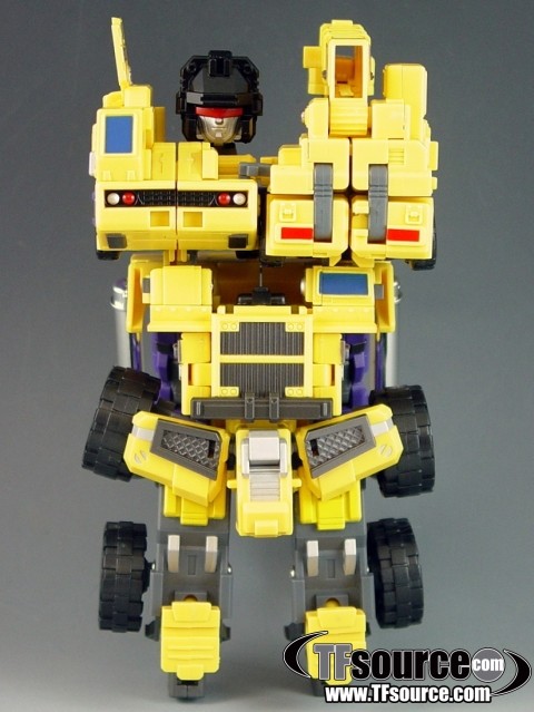 Giant Set B Crane and Dump Truck Yellow Version Make toys 3rd Party Figure Maket