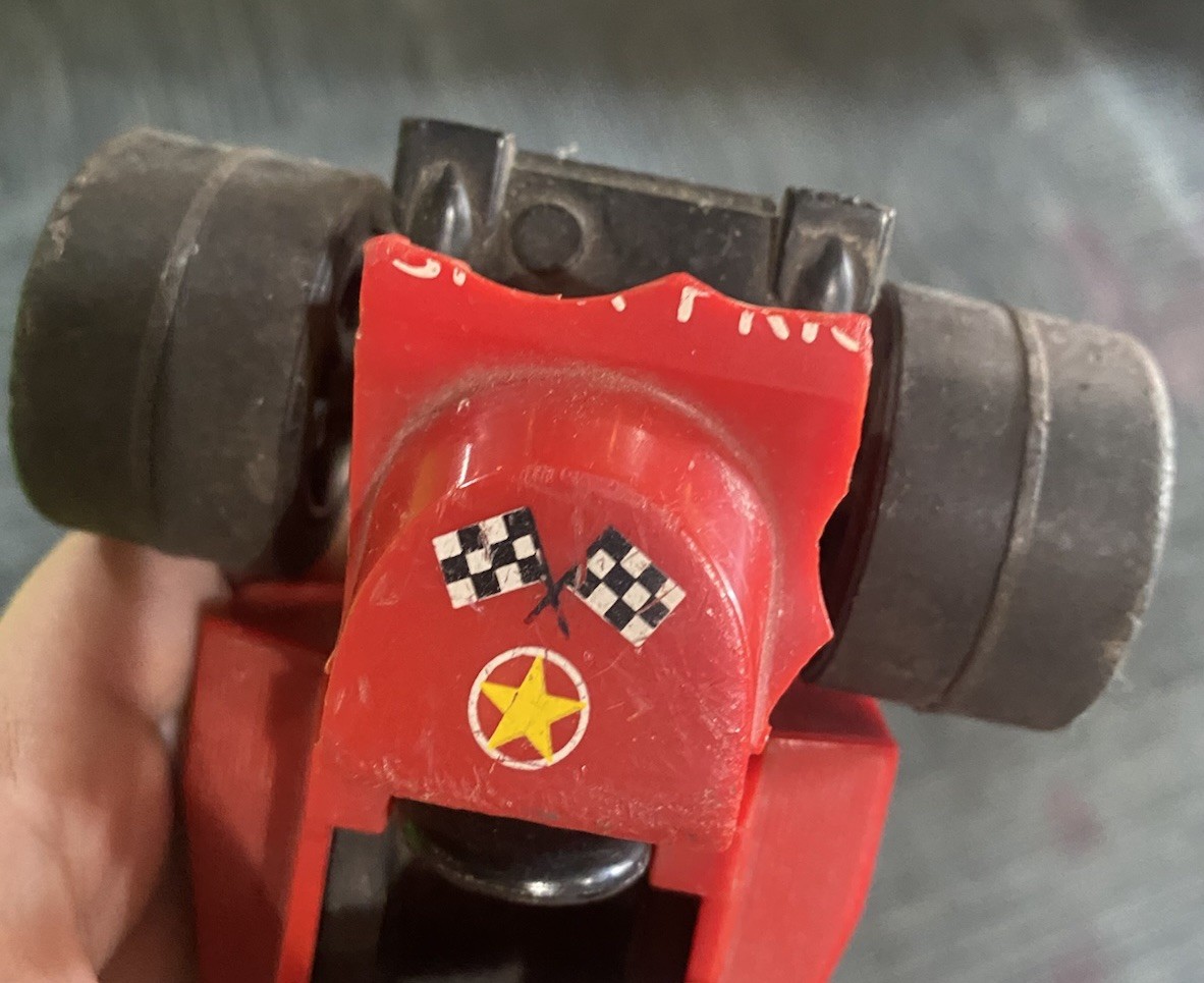 Vintage 1975 Fisher Price Indy Race Car Red Pretend Play
