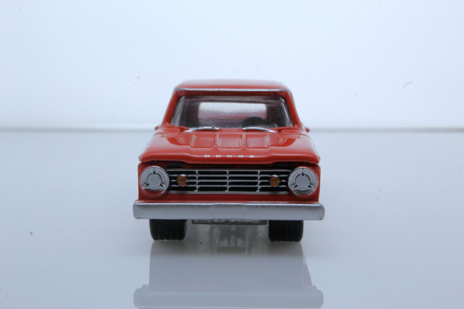 1967 Dodge D-100 Parts Delivery Service Pickup & Race Car Trailer, 1/64 Diecast