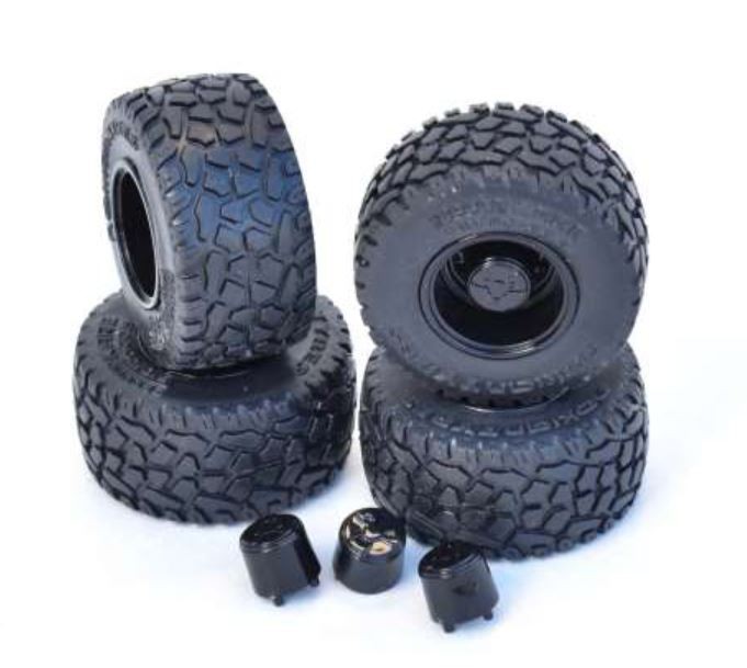 AT-COLLECTION – 4 black wheels with NOKIAN Ground Kare 710/40R 22.5 tires – 1/…