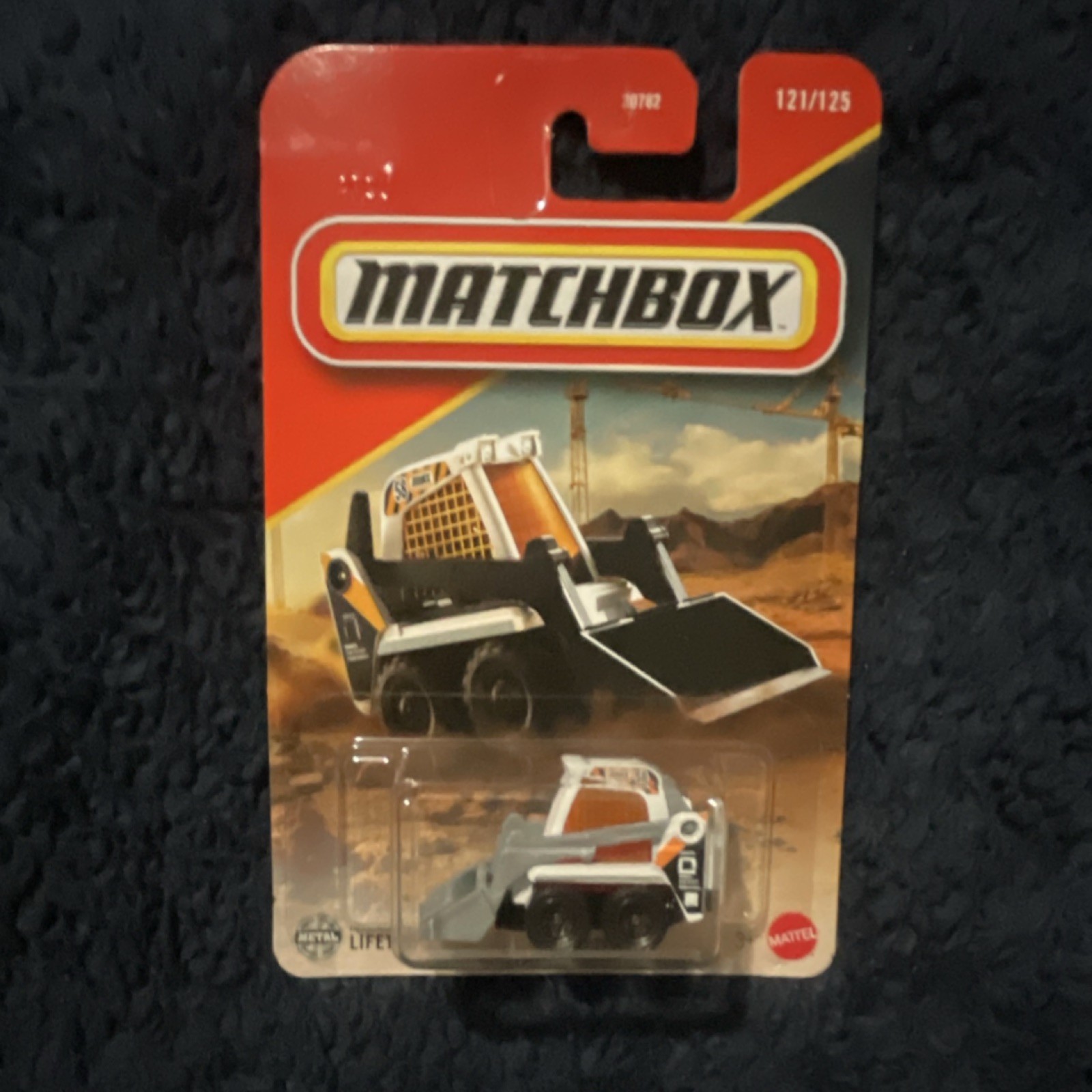 Matchbox Skidster Diecast Construction Vehicle 121/125 White Orange Black Gray