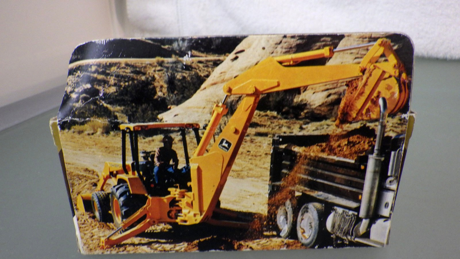 Vtg Ertl #5521 JOHN DEERE Backhoe / Loader 1/64 in Box NIB * Construction