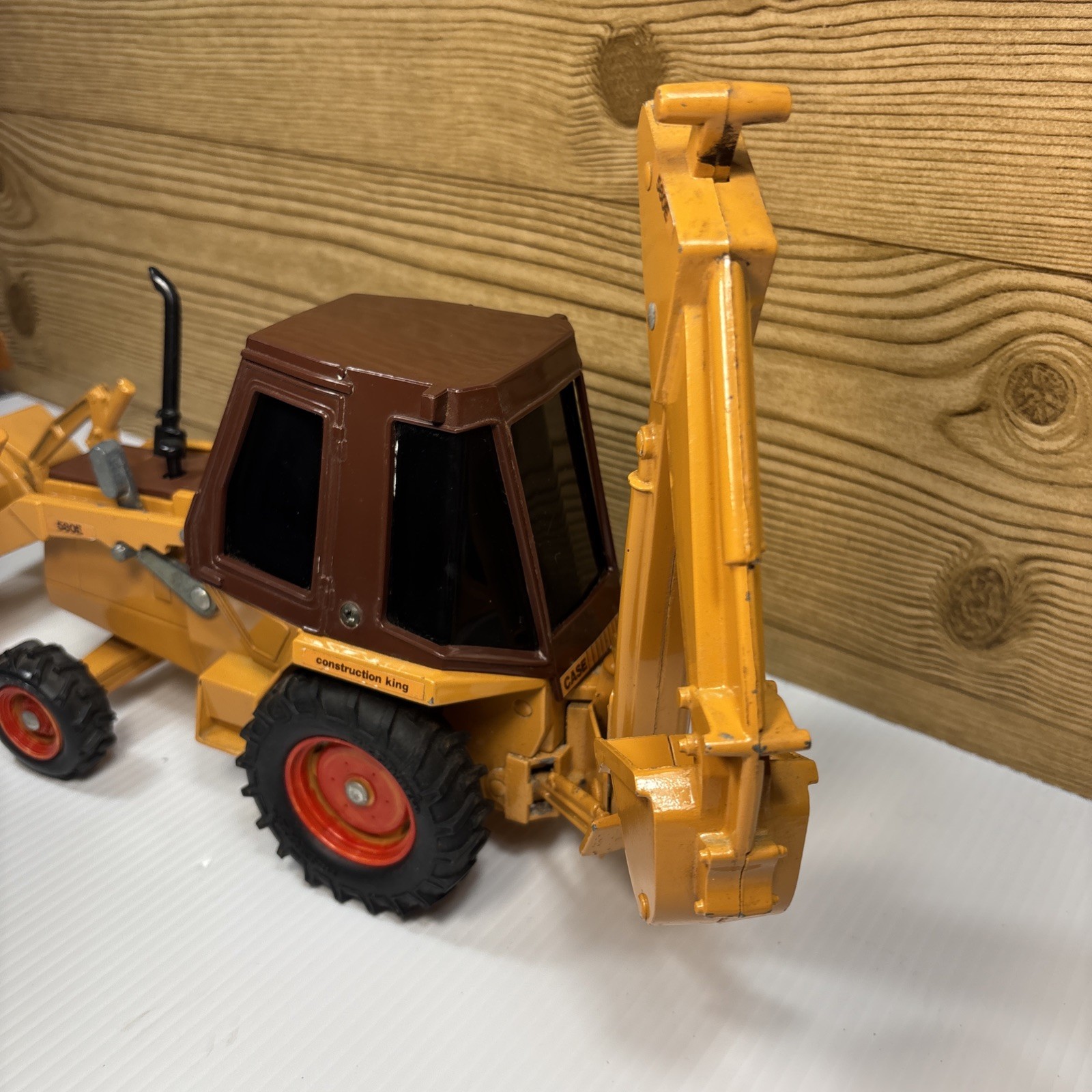 Vintage Ertl Case 580E Super K Backhoe Construction King