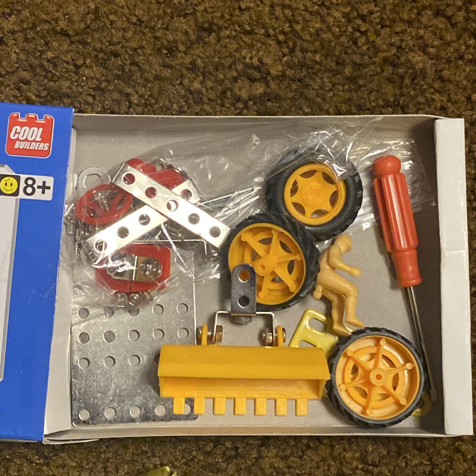 LOT 4 Built-Up Toys Building Skills Bulldozer Airplane Motorcycle Race Car 8+