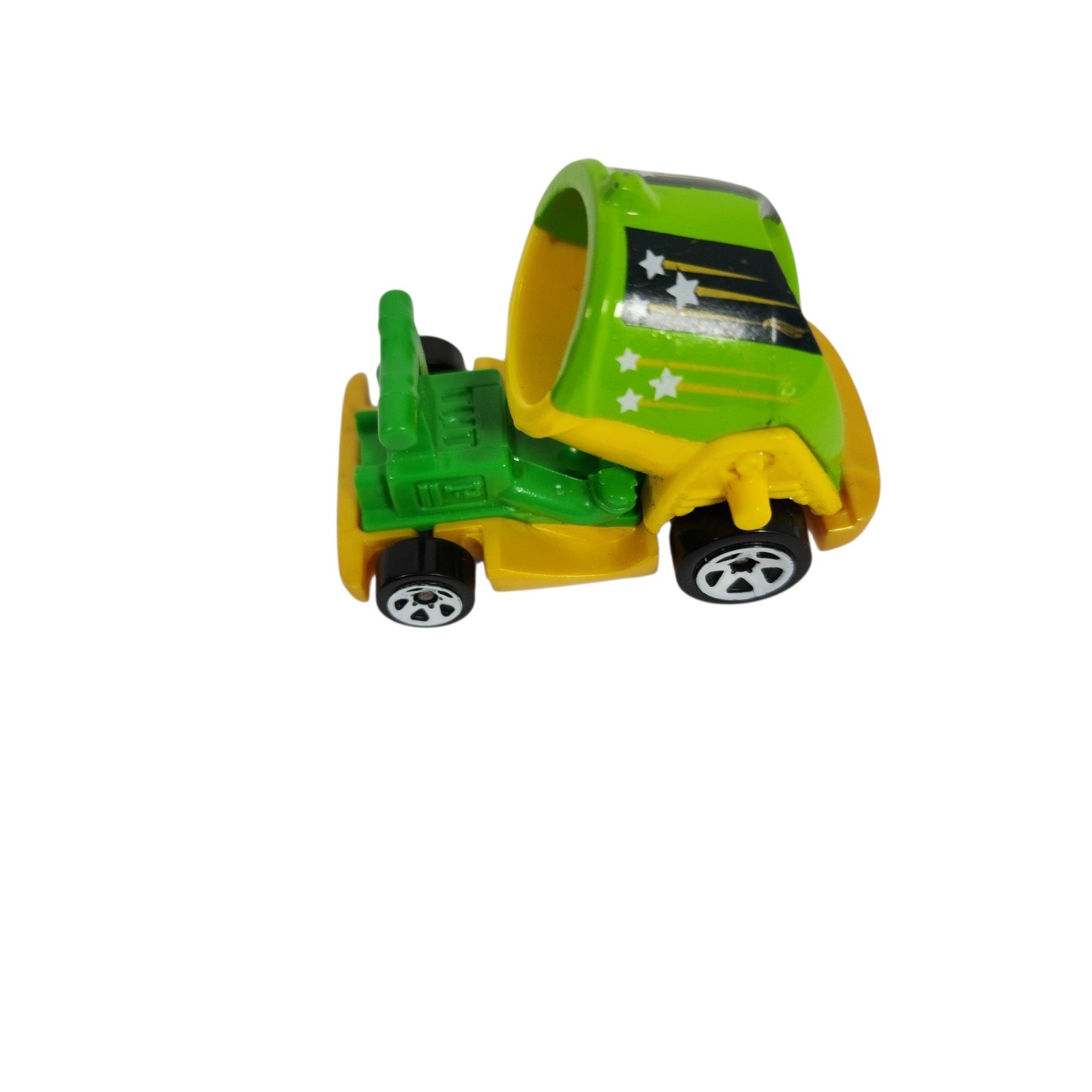 Hot Wheels Garbage Truck Toy Car Green 2016 Mattel BOOM CAR Green and Yellow