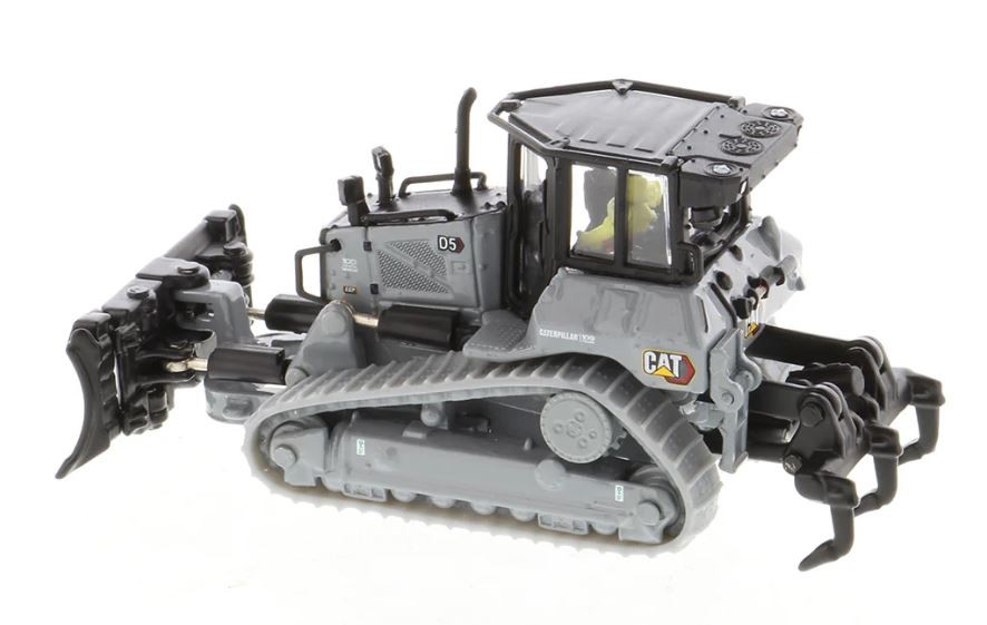 DIECAST MASTERS – Grey Construction Machinery with Folding Blade – CAT…