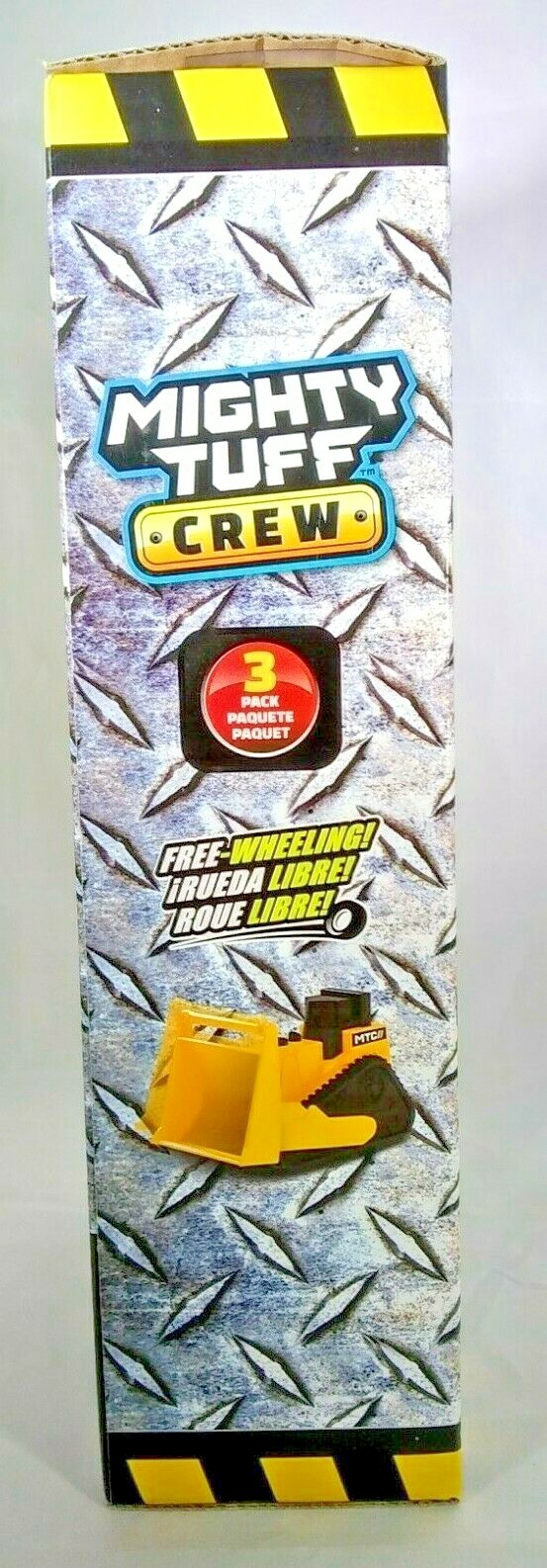 Mighty Tuff Crew 3 Pack Construction Vehicle Set Free-Wheeling MTC Dump Truck 3+