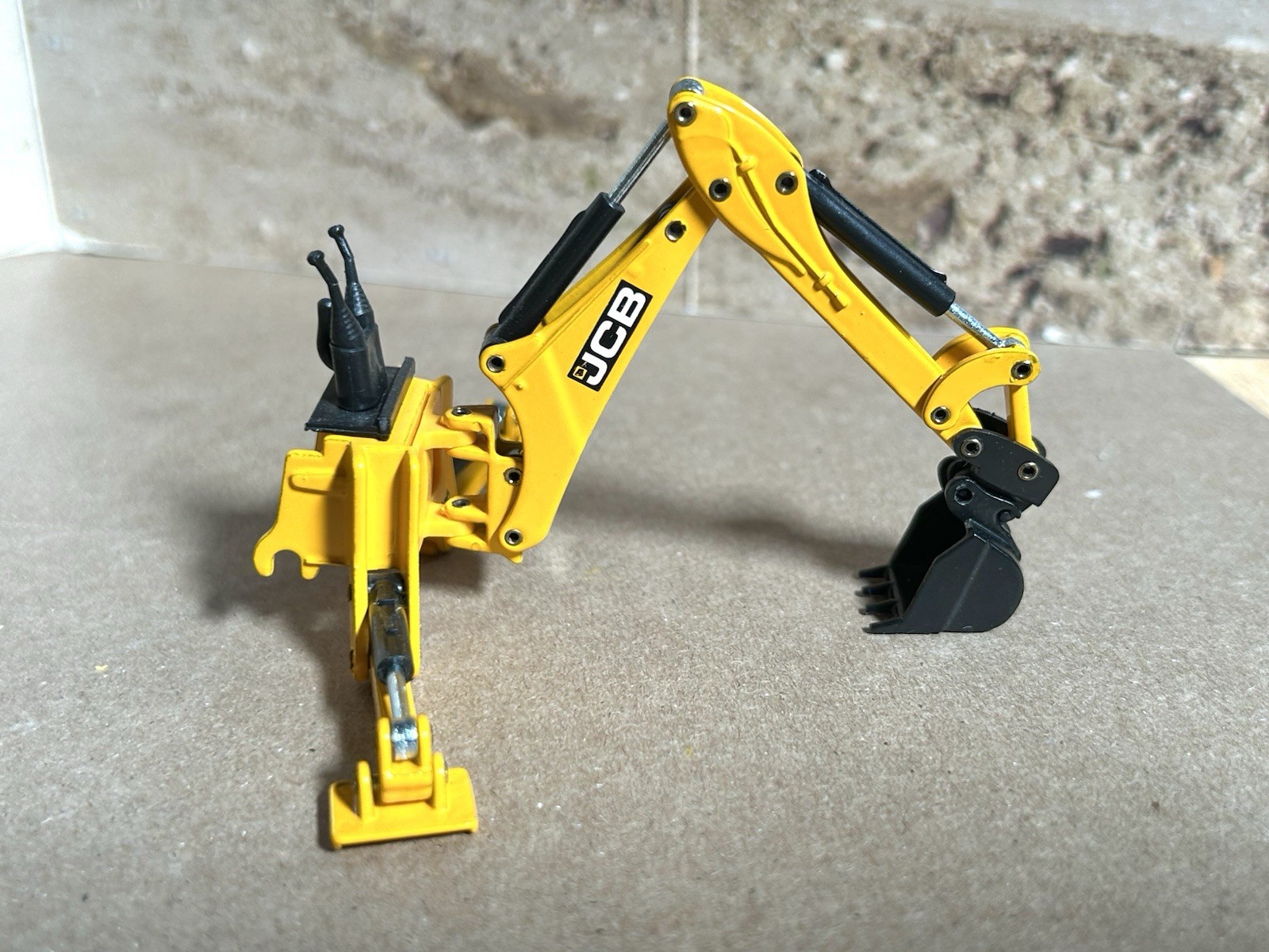 Joal 1/35 Scale JCB Midi CX Centermount Tractor Loader Backhoe (v/g with box!)