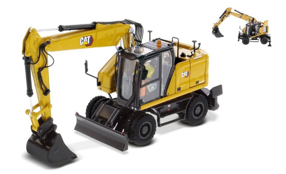 Diecast Master Cat M318 Wheeled Excavator 1:50