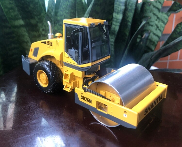 1:35 18CM SHANTUI SR26M Road Roller Construction Equipment Machine Diecast Model