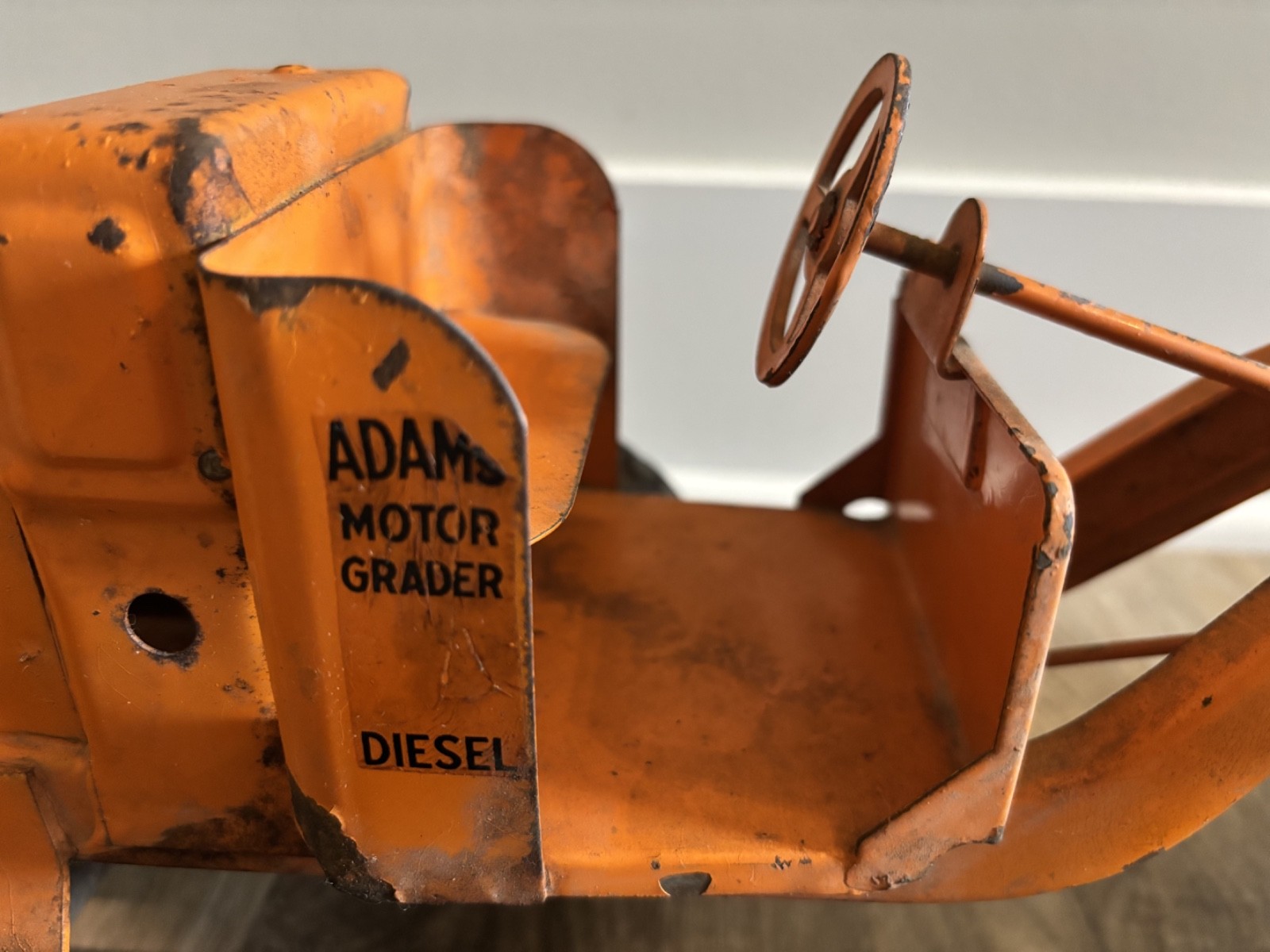 Vintage Doepke Model Toys Adams Road Grader Diesel Motor Steel 1950’s