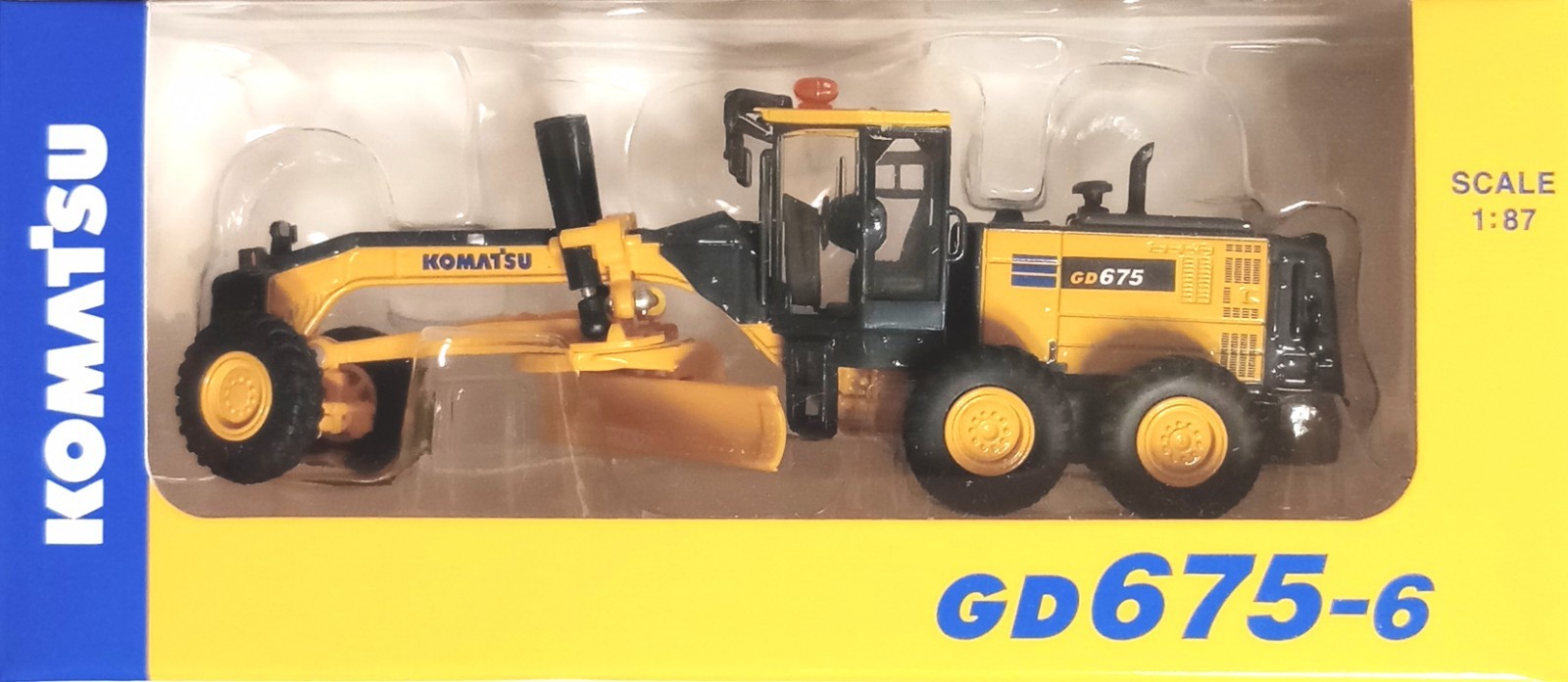 Komatsu 1/87 Construction Collection – GD675-6 Motor Grader – Diecast Vehicle