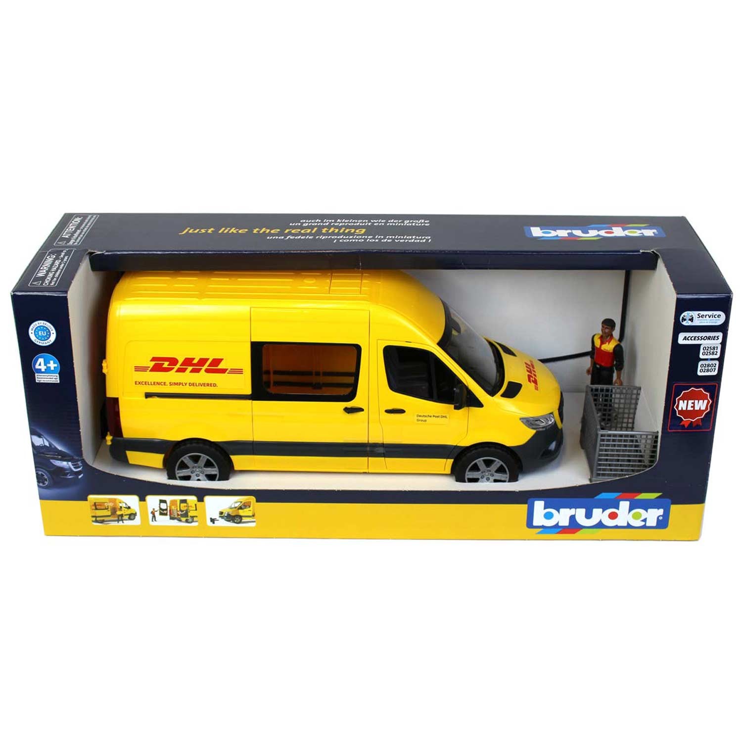 1/16 Bruder Mercedes-Benz Sprinter DHL Van with Driver 2671