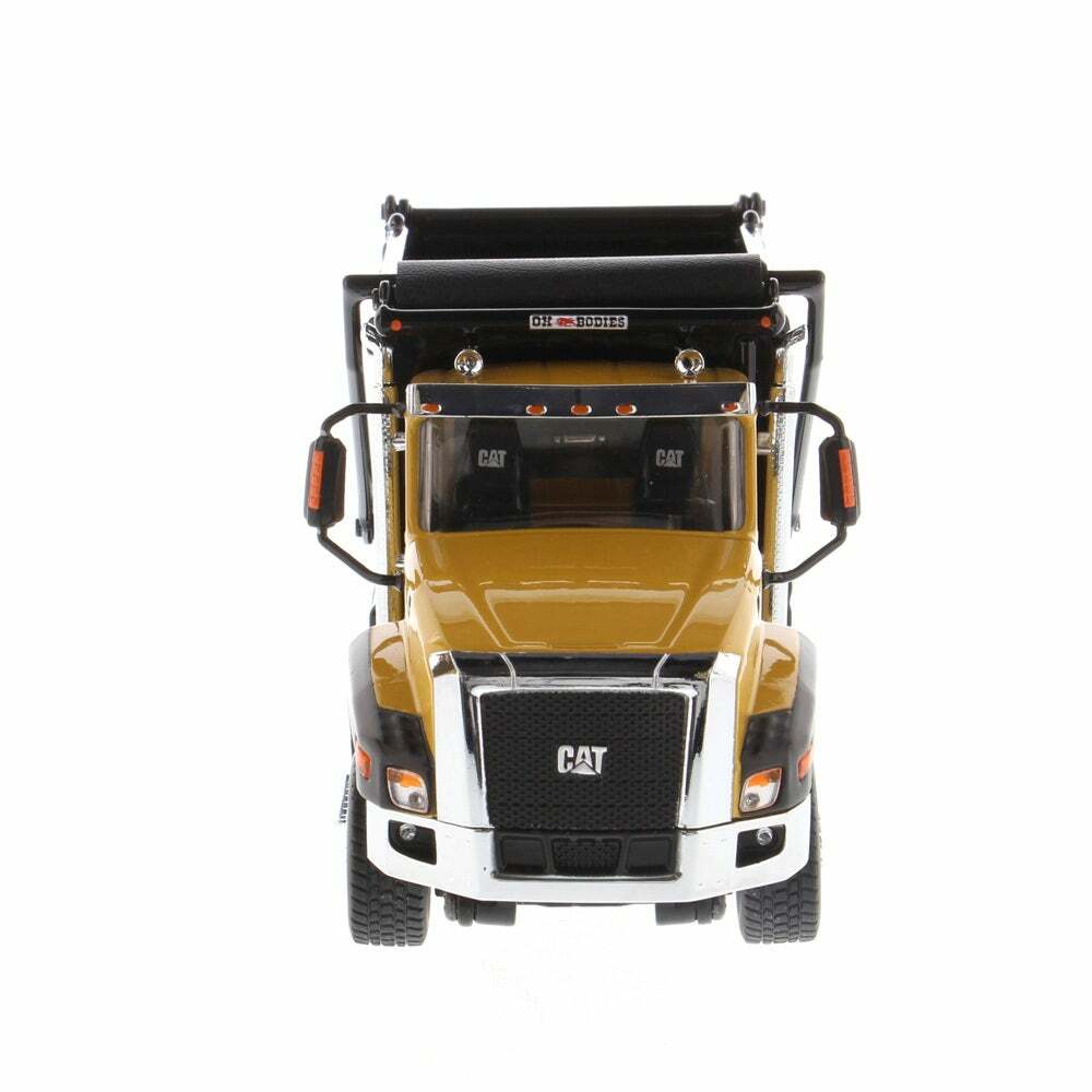 DAMGED BOX CAT CT660 SBFA OX Bodies Dump Truck 1:50 Scale- Diecast Masters 85668