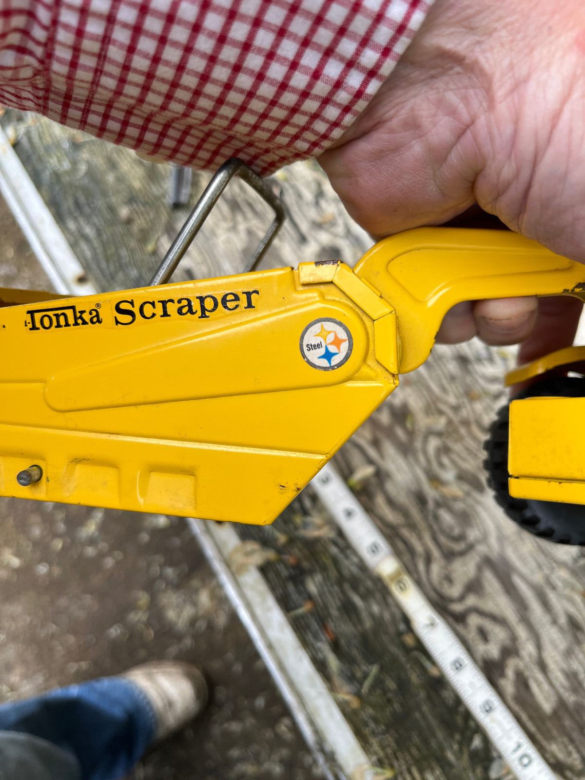 lot of 2 Structo & Tonka pressed steel Scraper Tonka Mini Scraper Earth Mover