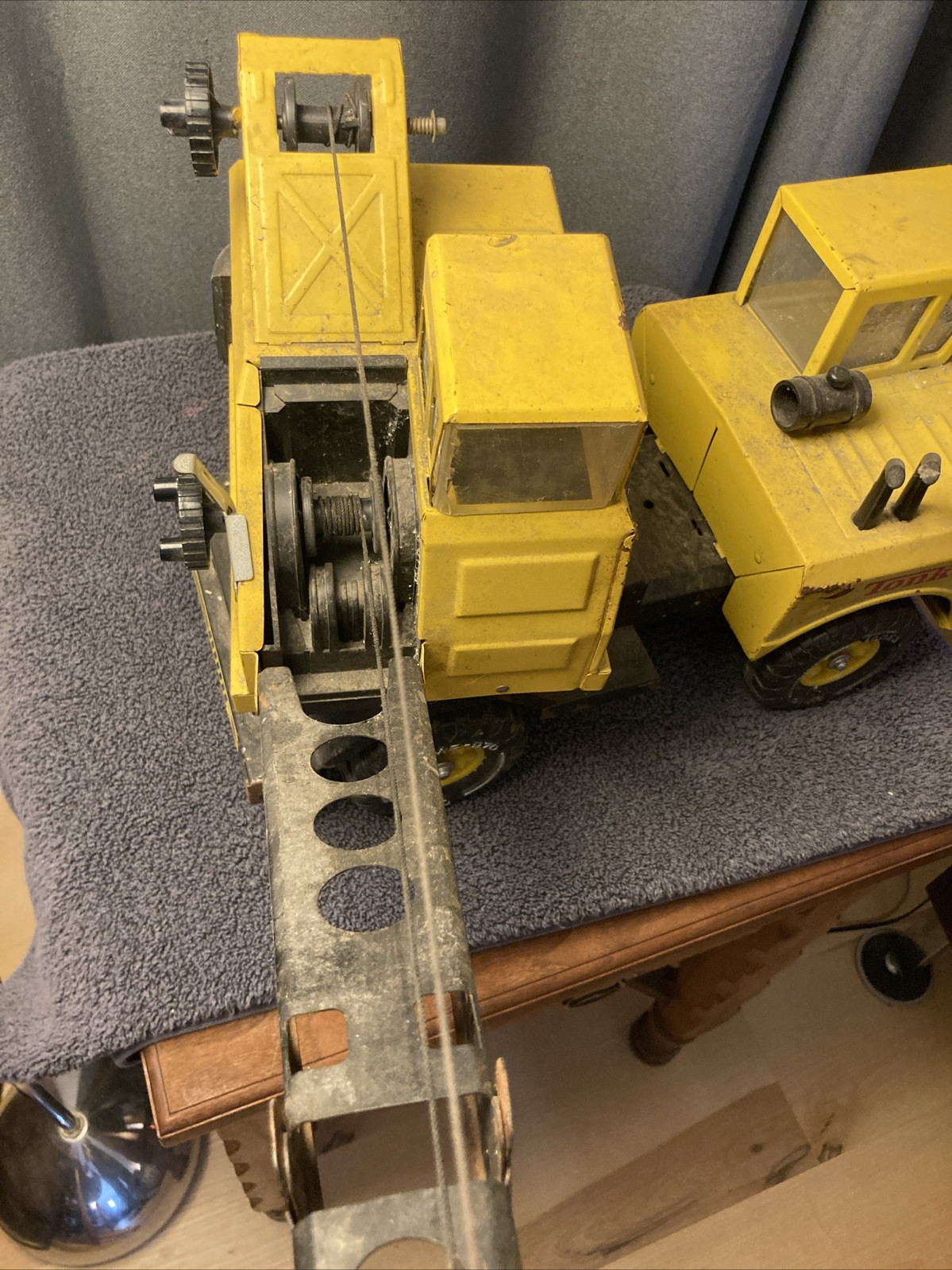 Vintage 1970s Mighty Tonka Turbo Diesel Toy Crane Truck # 37180 MR-970 Barn Find