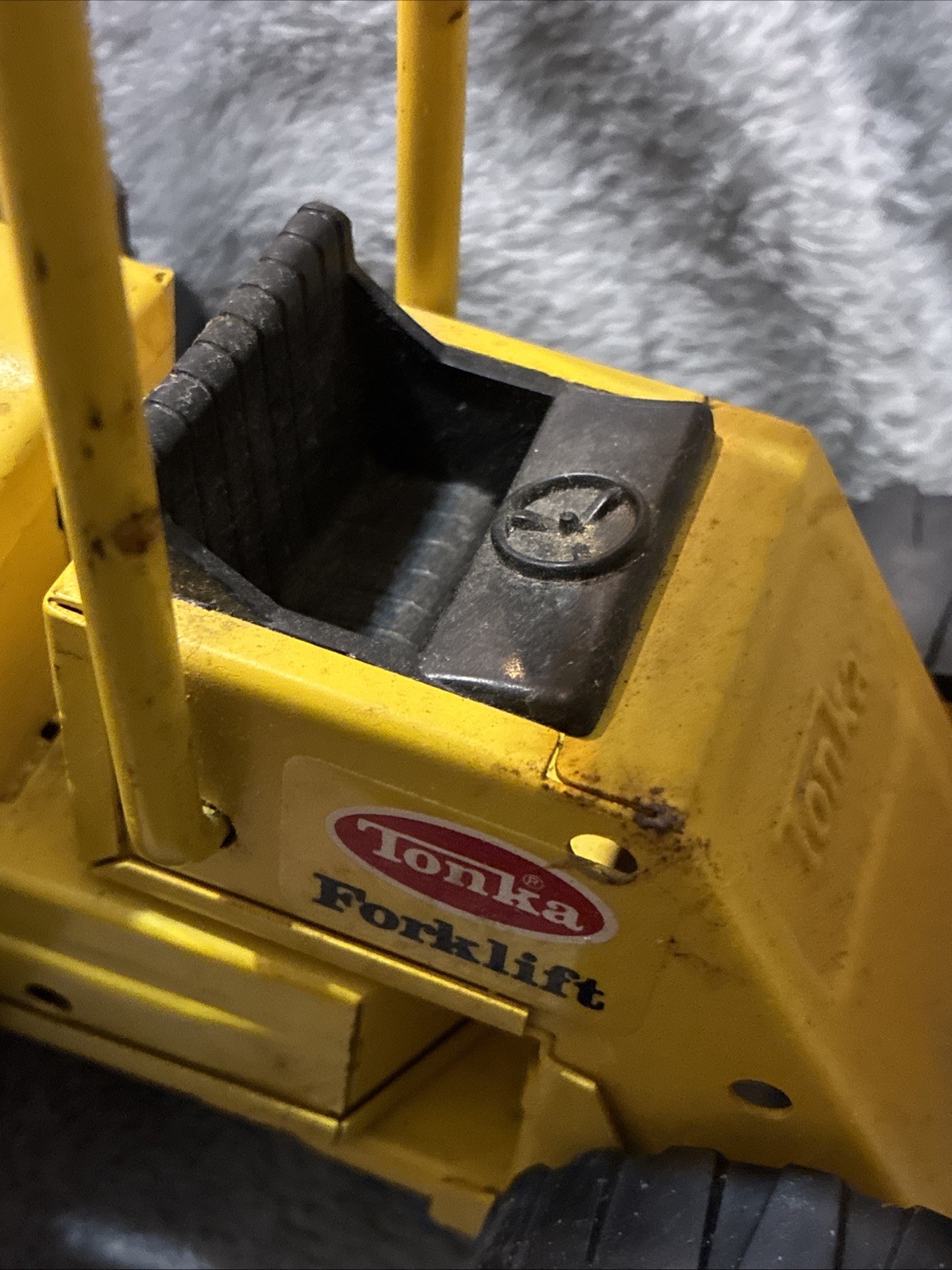 Vintage Tonka Truck 52900 Pressed Steel Metal Toy Forklift XR-101. Good Shape