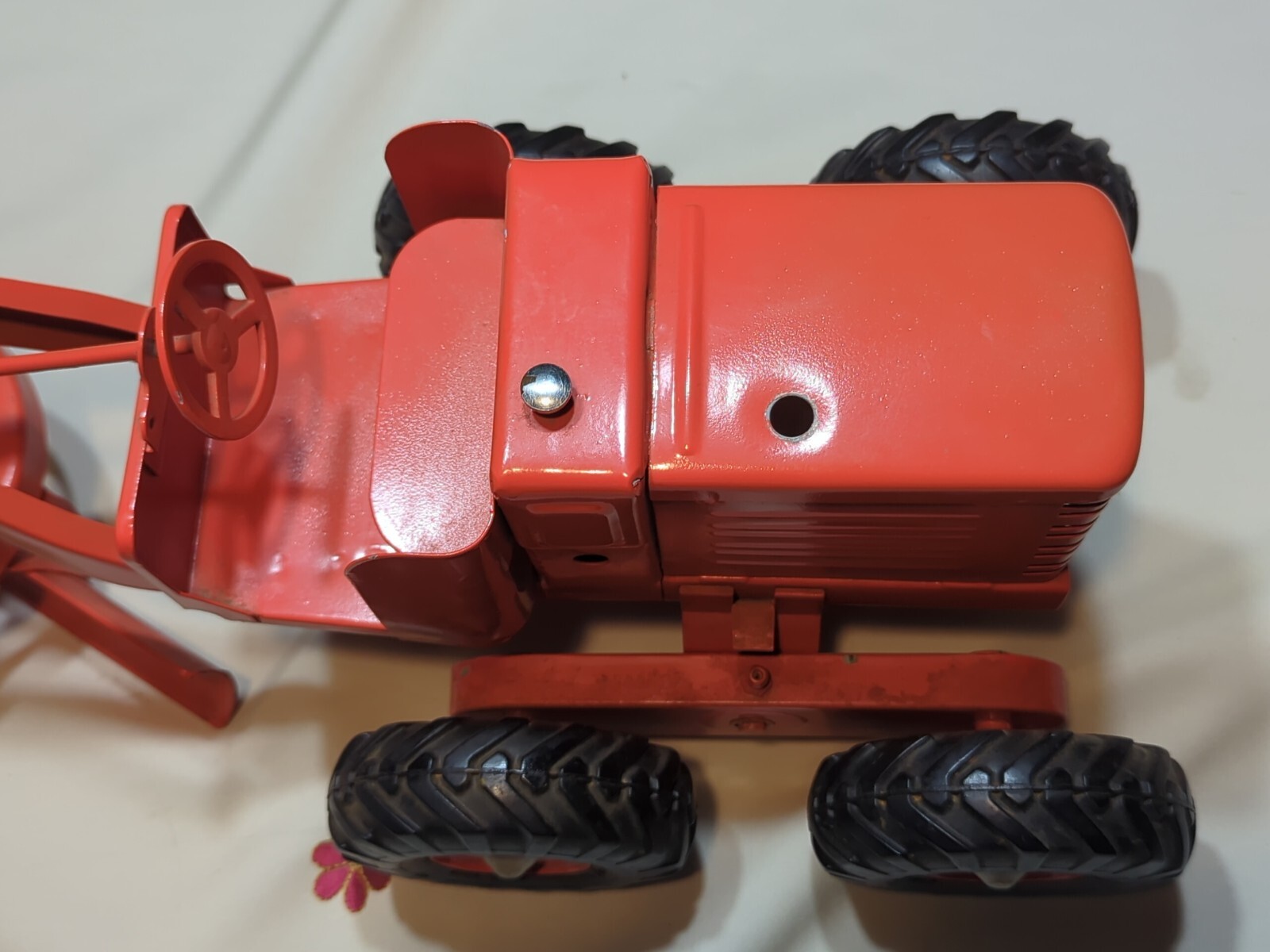 Vintage Doepke Adams Motor Road Grader Pressed Steel Model Toy Diesel 1940s