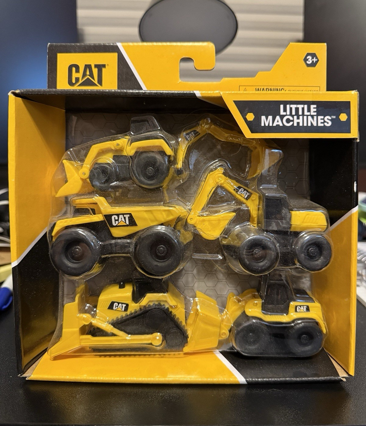 CAT Little Machines Diecast Construction Vehicles 5-Pack Yellow/Black Ages 3+