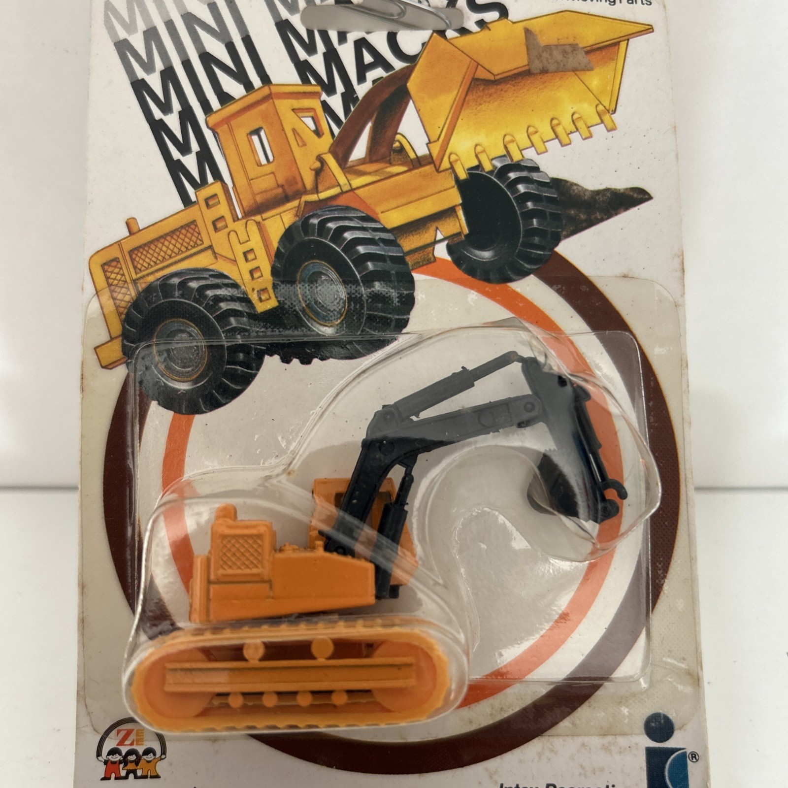 Vintage MINI MACKS Zee Toys Die Cast Construction Road Grader 1989 Box 12