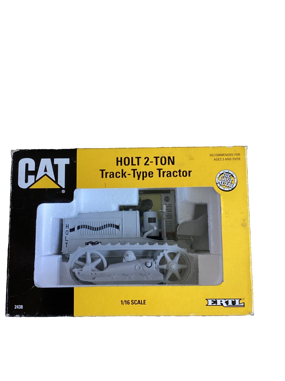 1/16 ERTL Die-Cast Metal CAT Holt 2-Ton Track-Type Tractor