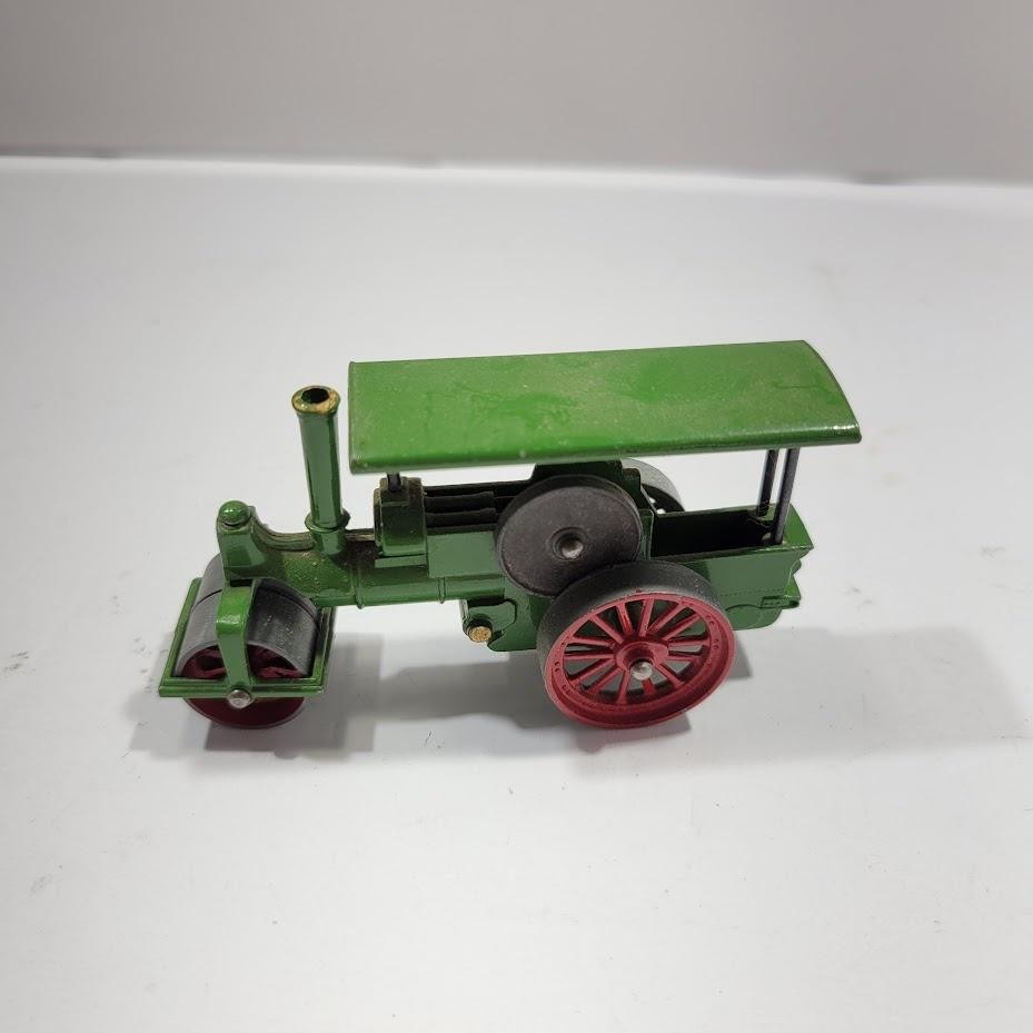 Vintage Matchbox Models Of Yesteryear Green Steam Roller Toy Vehicle Diecast
