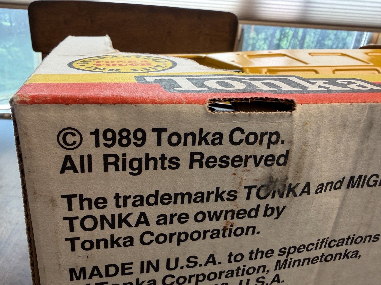 1989 Tonka Mighty Dump Truck #3901 NEW IN BOX- Turbo Diesel- Original Steel