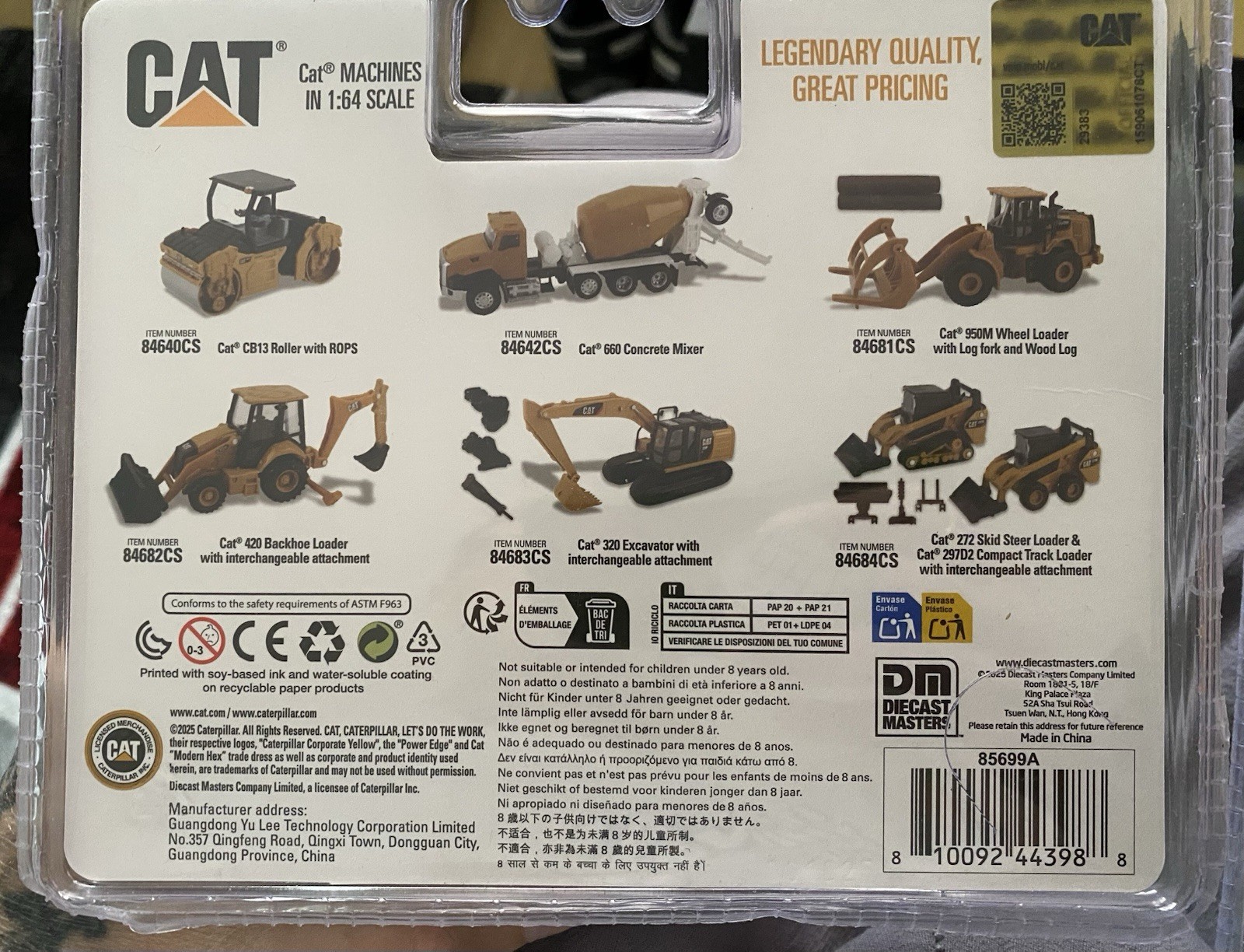 Diecast Masters CAT 320F L & 420XE 1:64 Cat Machines