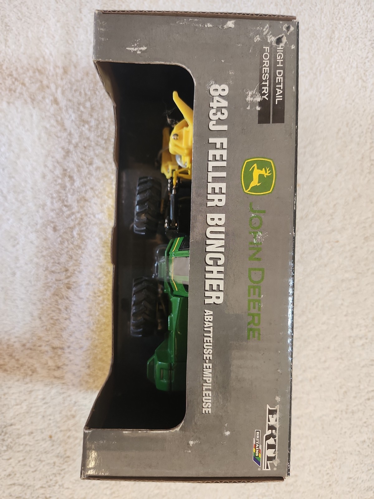 Ertl John Deere 843J Feller Buncher, 1/50 Scale Forestry Series