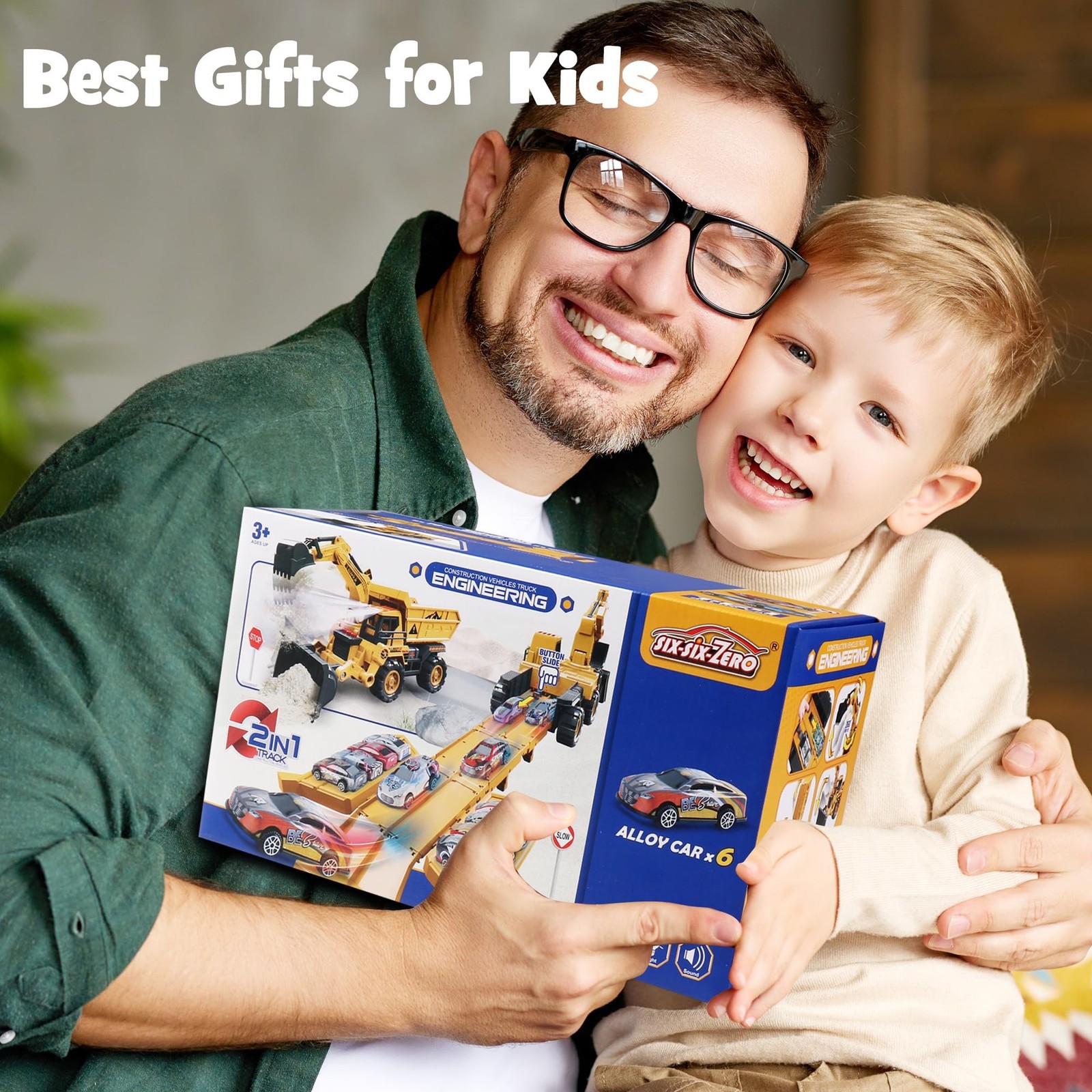 Construction Truck Toy Set,Transformable Dump Truck & Excavator with Launch T…