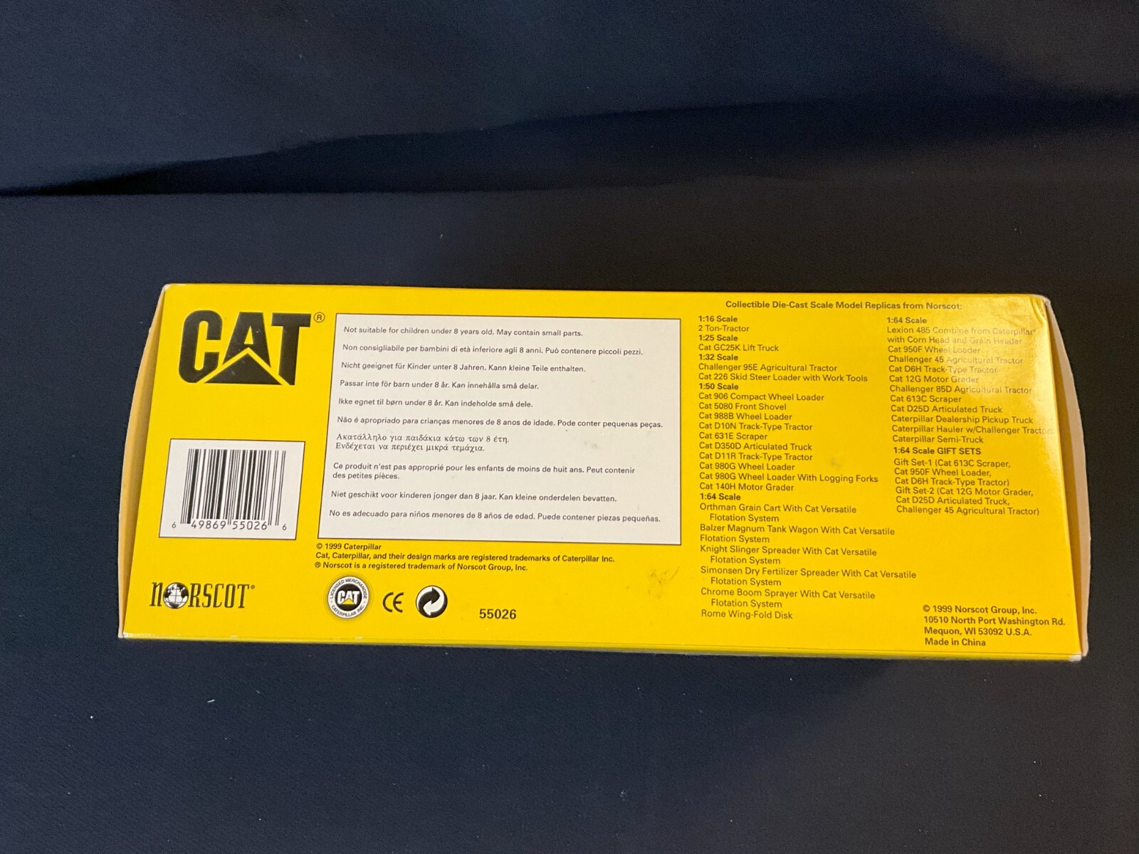 Norscot CAT 980G Forest Machine 1:50 scale replica