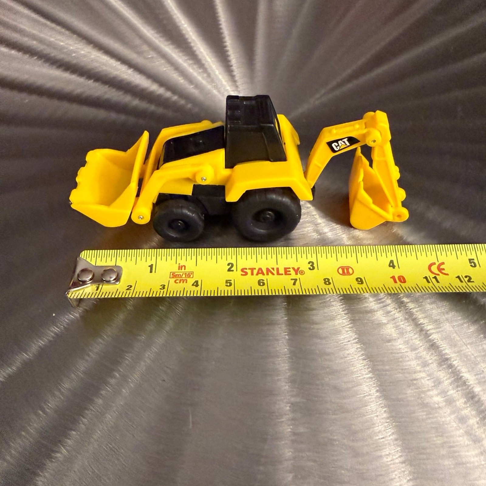 CAT Dump Truck, Bulldozer, Backhoe, Front Loader 3” Plastic Toys