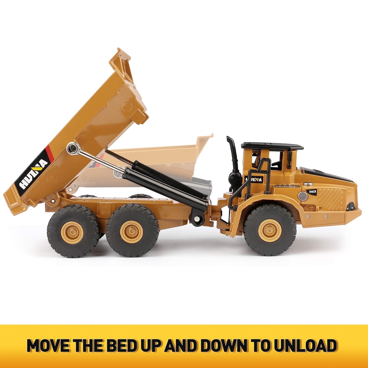 1/50 Scale Diecast Articulated Dump Truck, Metal Engineering Vehicle Construc…