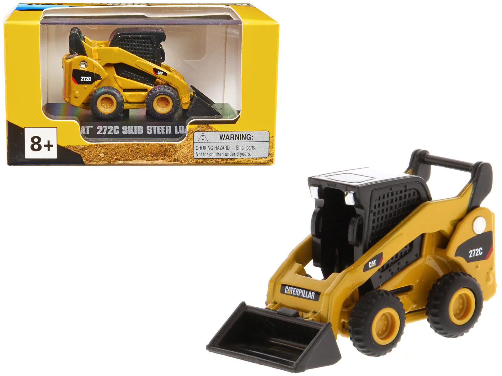 CAT Caterpillar 272C Skid Steer Loader Yellow “Micro-Constructor” Series Diecast