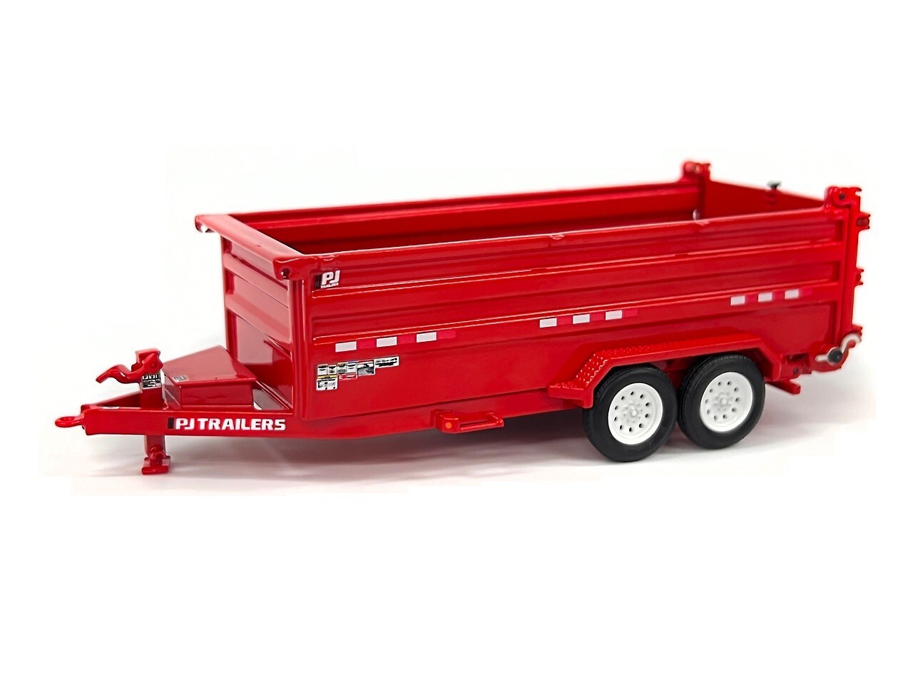 PJ Trailers DM Dump Trailer – Red – Weiss Bros 1:50 Scale Model #035-1402 New