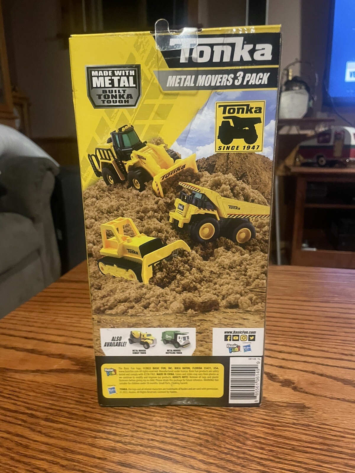 Tonka Metal Movers 3 Pack Dump Truck Front Loader Bulldozer 3+ (C9)