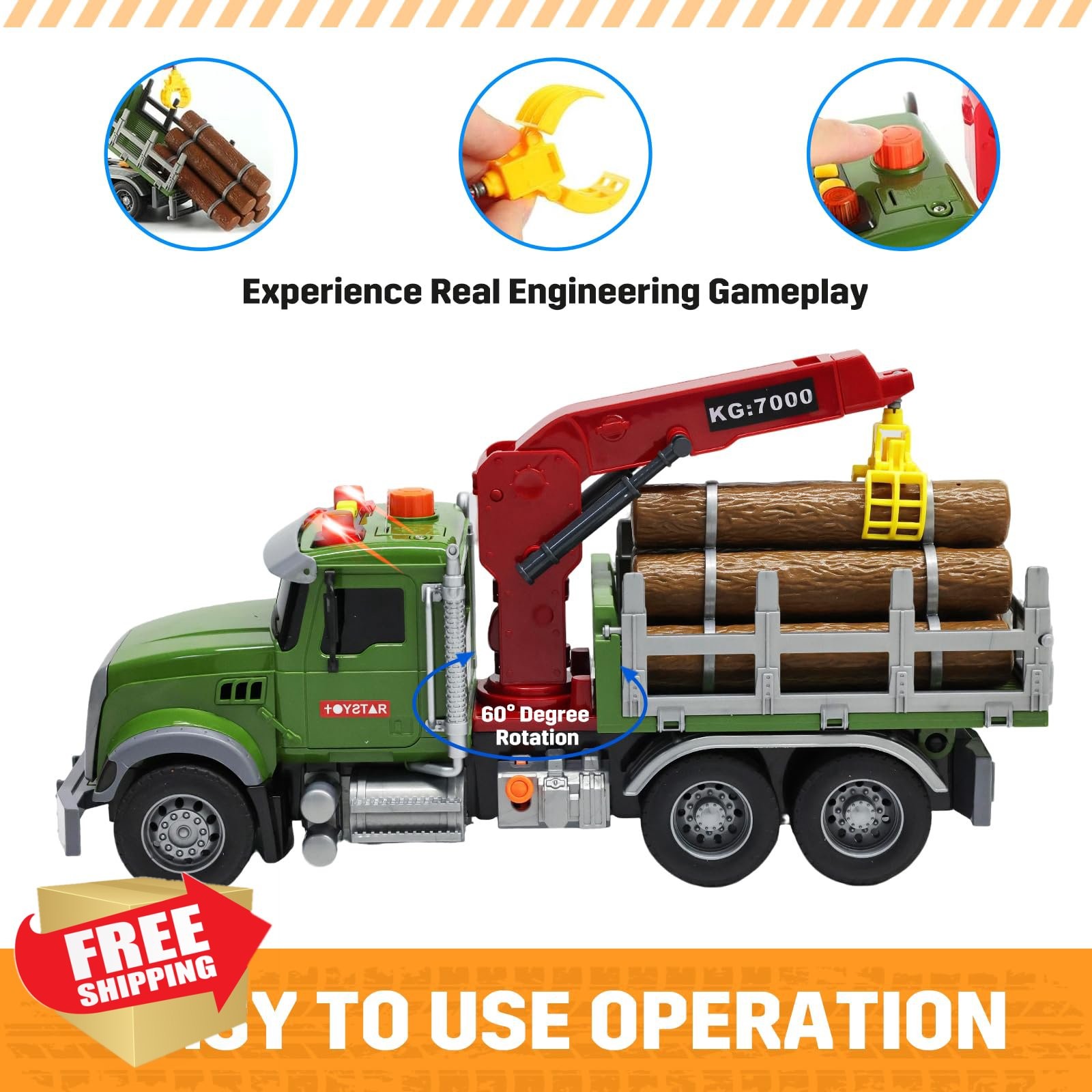 MAJCL 15″ Timber Truck Crane Trunks