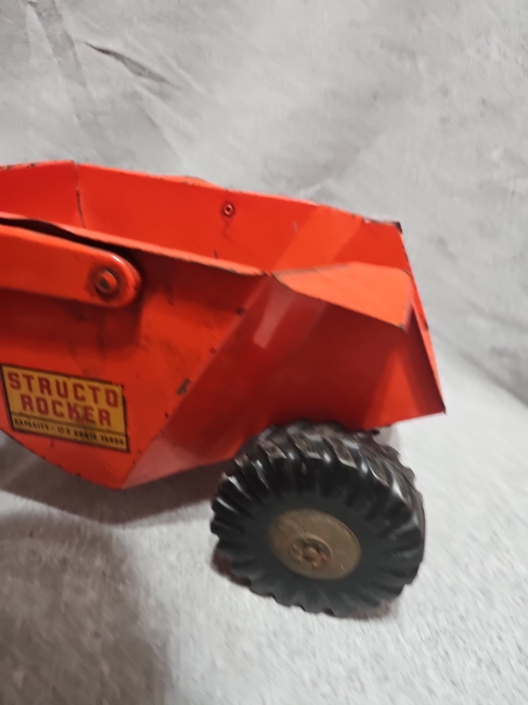 Vintage 1950’s Structo Rocker Pressed Steel Toy Construction Vehicle 310