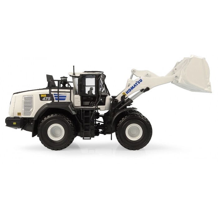 Komatsu WA475-10 Wheel Loader – White – Universal Hobbies 1:50 Scale #UH8182 New